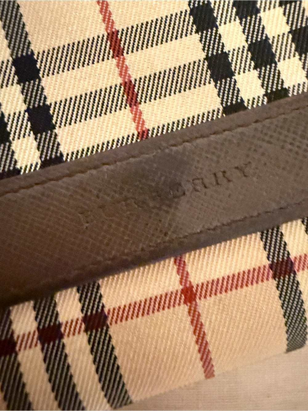 Burberry Nova Check Canvas Wallet Brown Leather Snap Closure - Picture 3 of 9